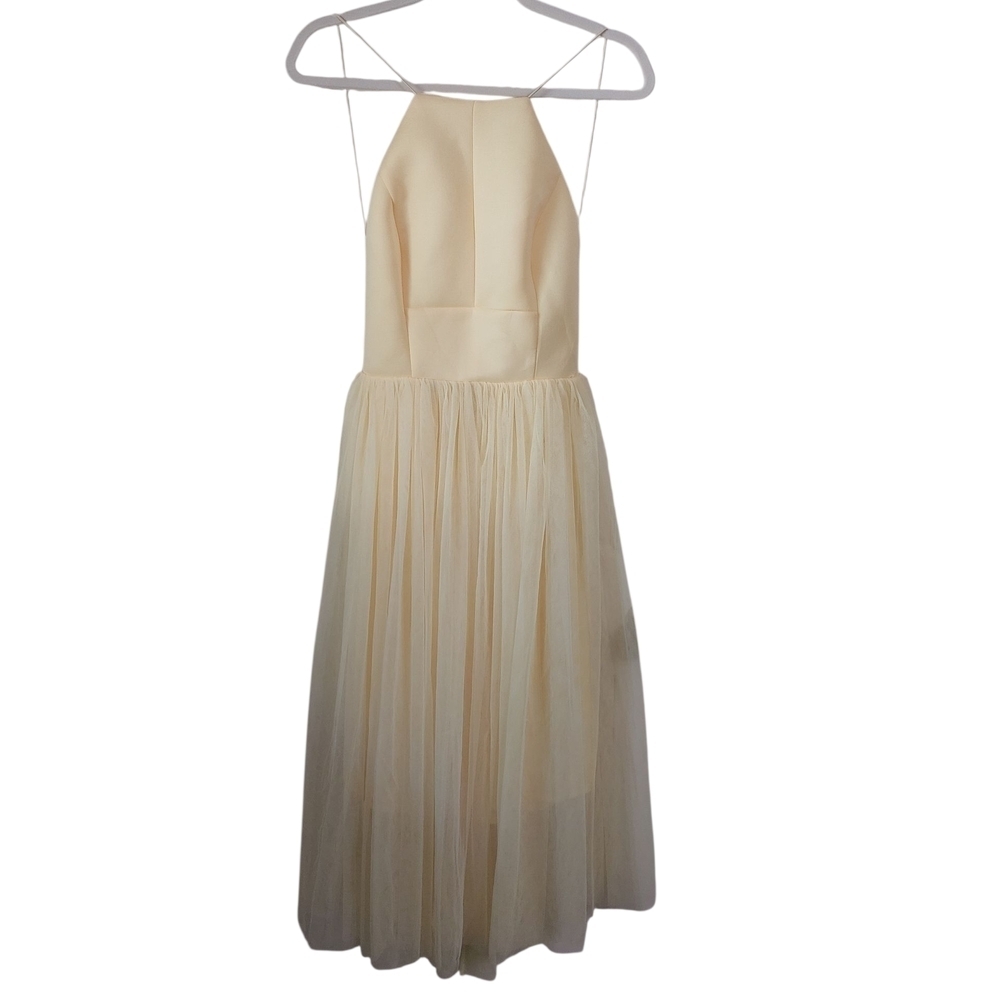 ASOS Elegant Cream Midi Dress